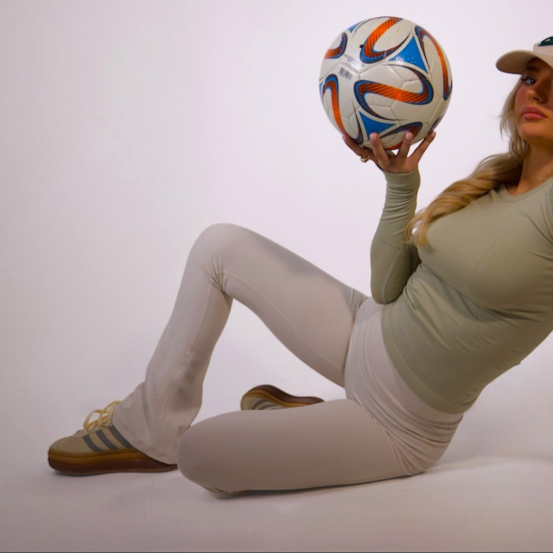 Seamless Flare Yoga pants - Creme
