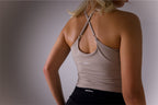 Cross Back Strap Vest - Beige