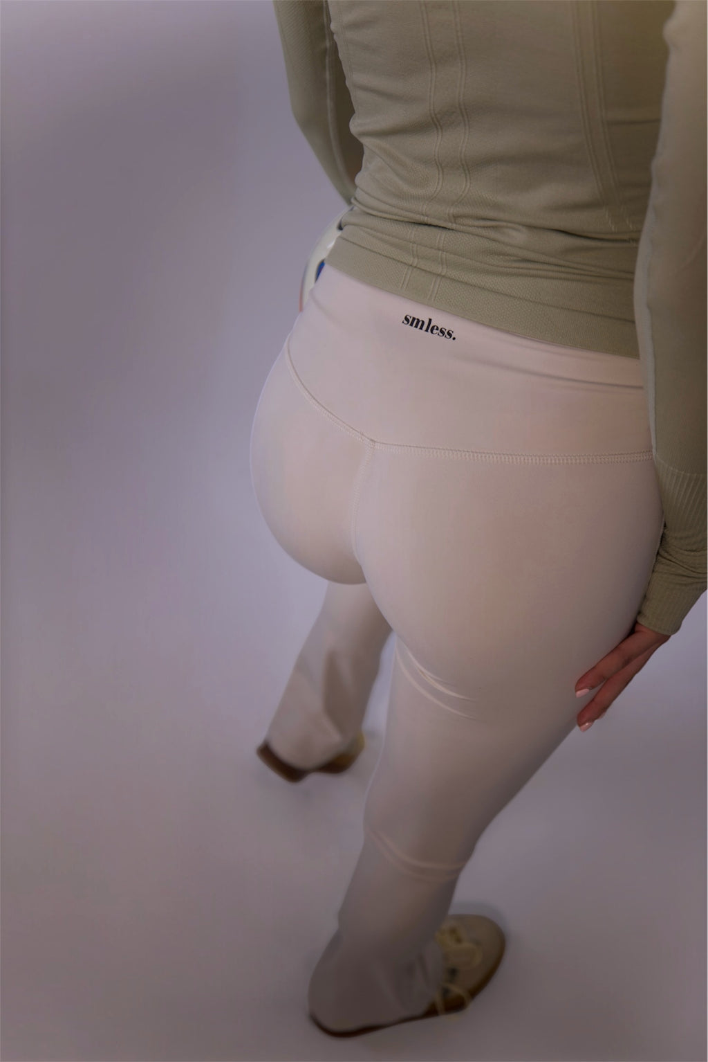 Seamless Flare Yoga pants - Creme
