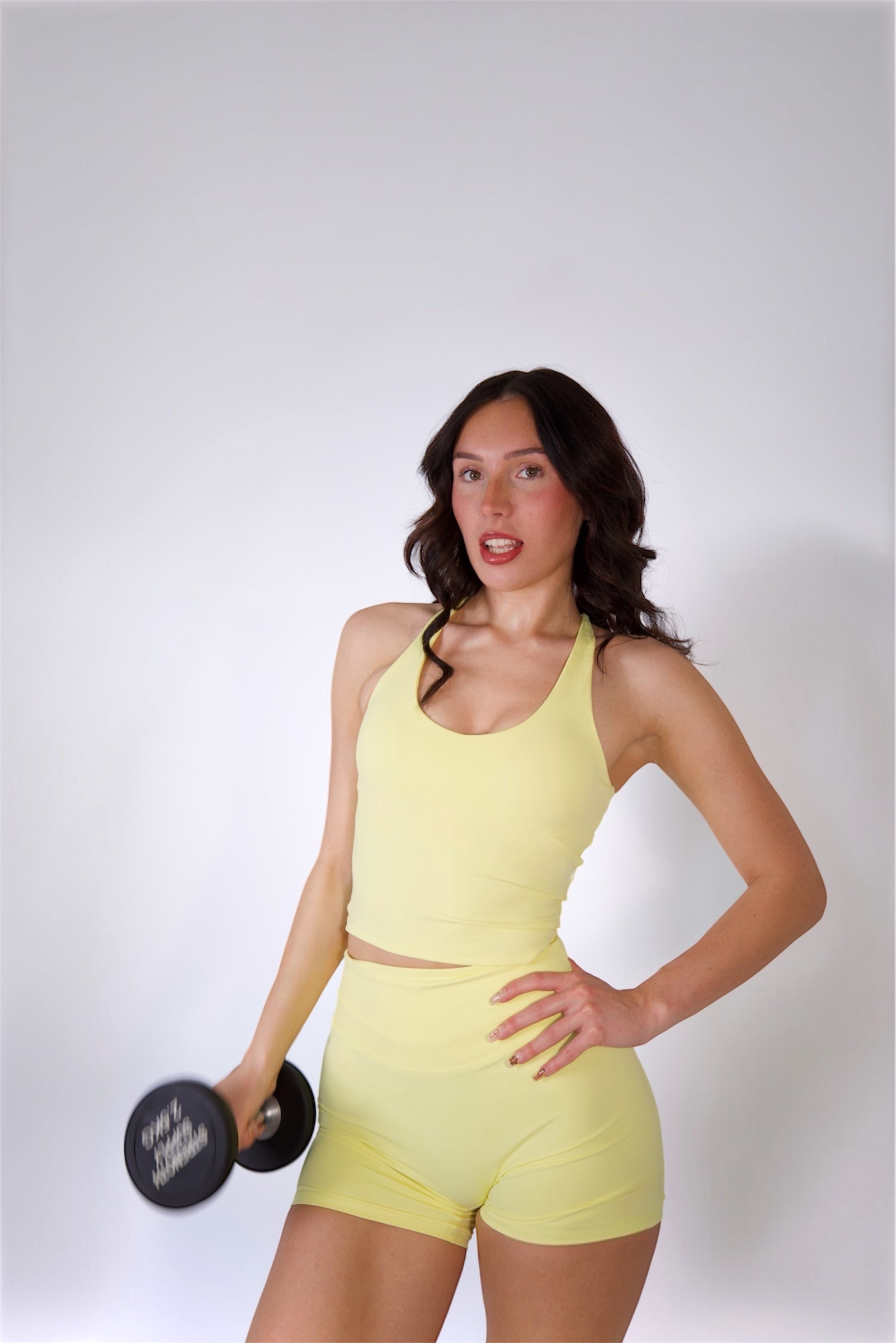 Cross Back Strap Vest - Yellow