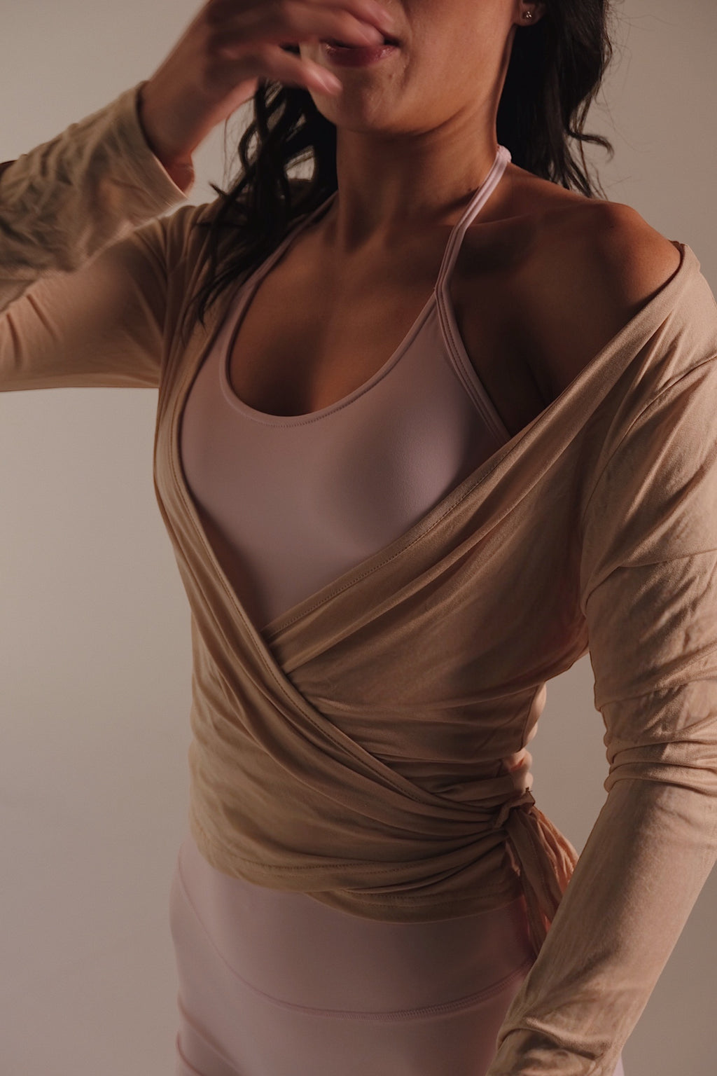 Soft Ballet Wrap in Beige