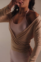 Soft Ballet Wrap in Beige