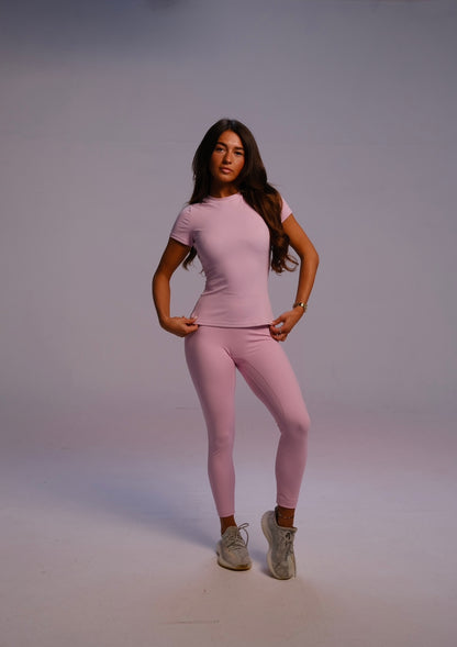 Seamless Scrunch Leggings - Pink