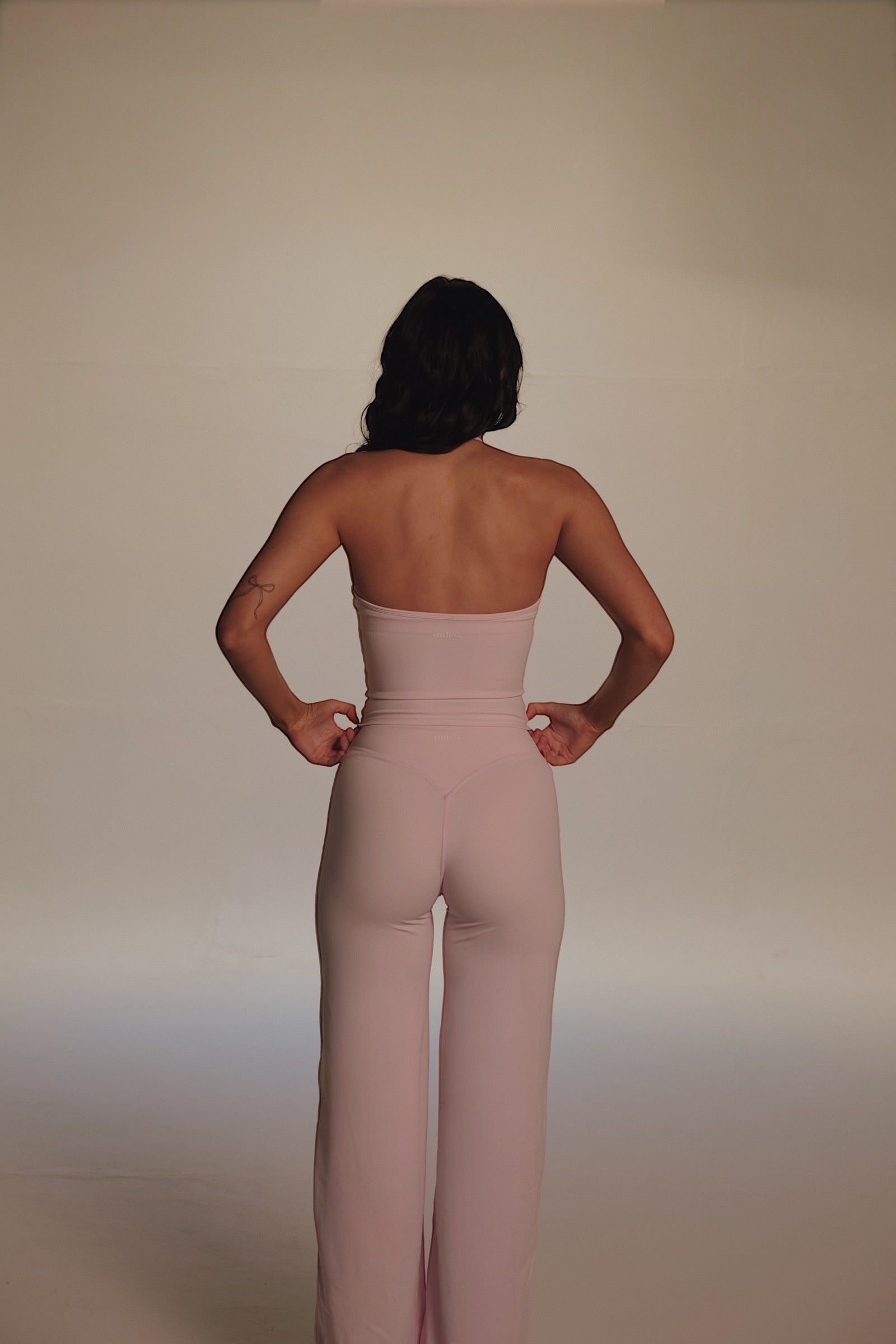 Seamless Flared Bottoms in Baby Pink