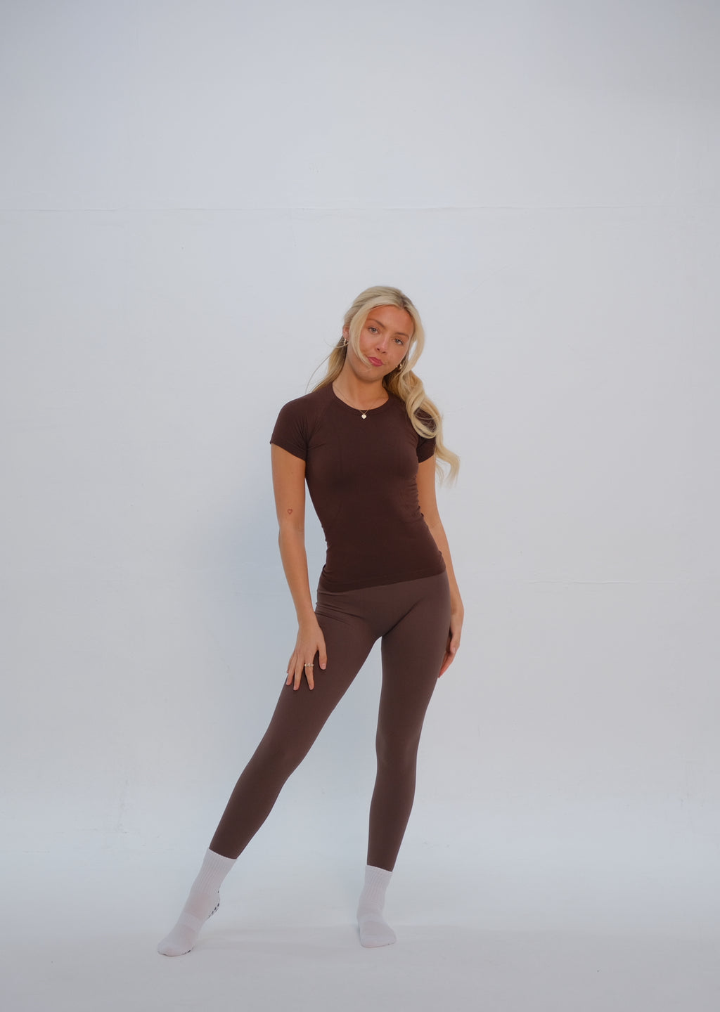 Seamless Running Tee in Brown