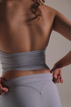 Seamless Adjustable Halter Vest in Baby Blue