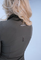 Premium 'Waist Sinching' Zip Jacket - Ash