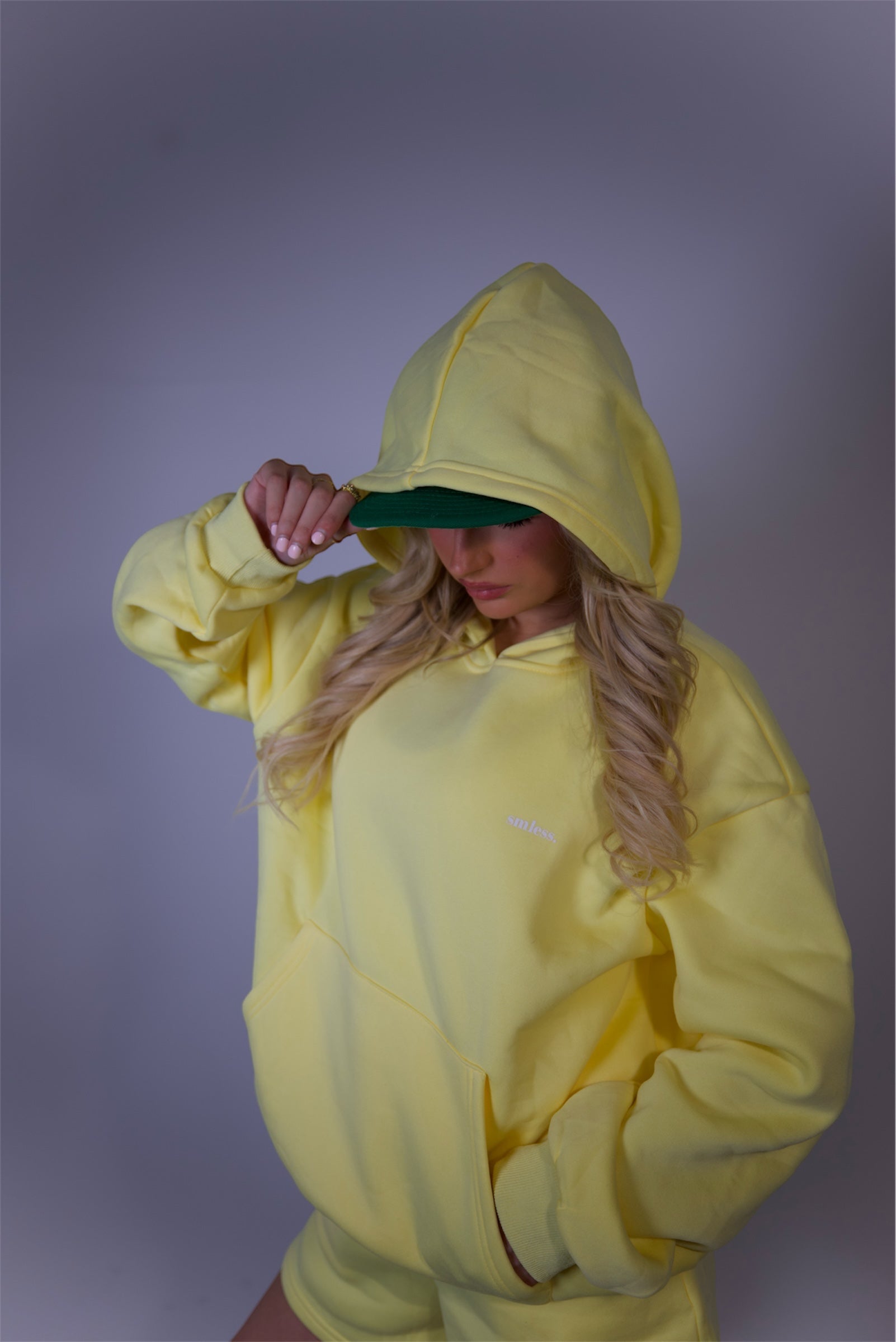 Oversized, Lightweight Boyfriend Hoodie - Yellow (Leaving Soon!)