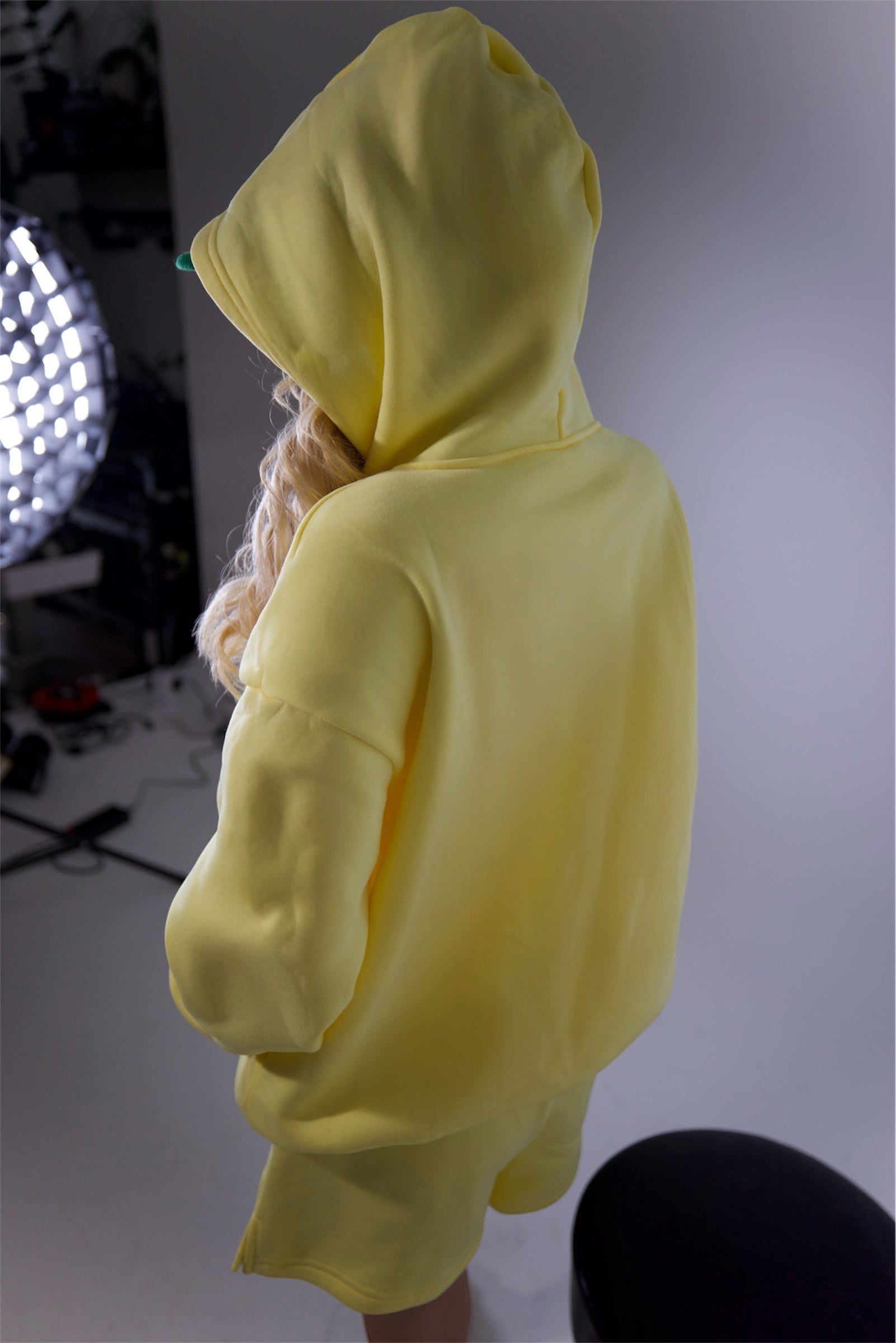 Oversized, Lightweight Boyfriend Hoodie - Yellow (Leaving Soon!)