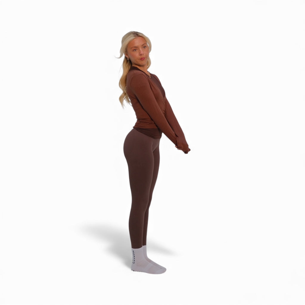 Seamless Sculpt Leggings in Brown