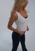 Seamless V-Neck Vest in White