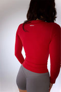 Seamless Long Sleeve Top - Cherry