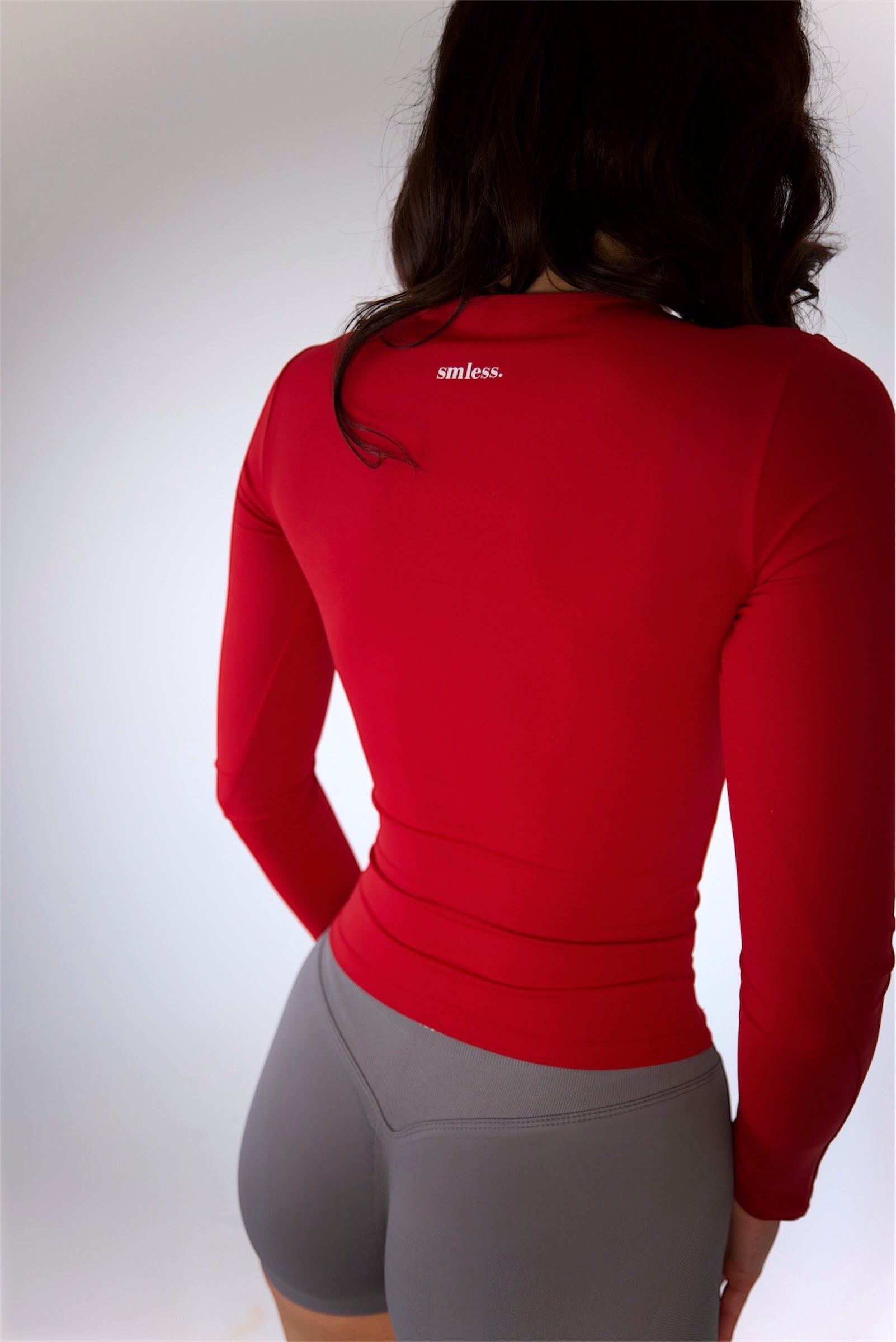 Seamless Long Sleeve Top - Cherry