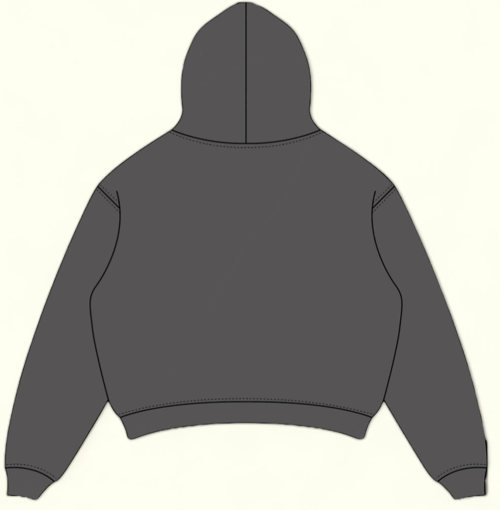 Oversized Boyfriend Hoodie - Ash