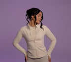 Seamless Zip Jacket - Crème