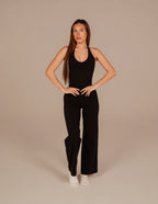 Halter Neck Vest - Black
