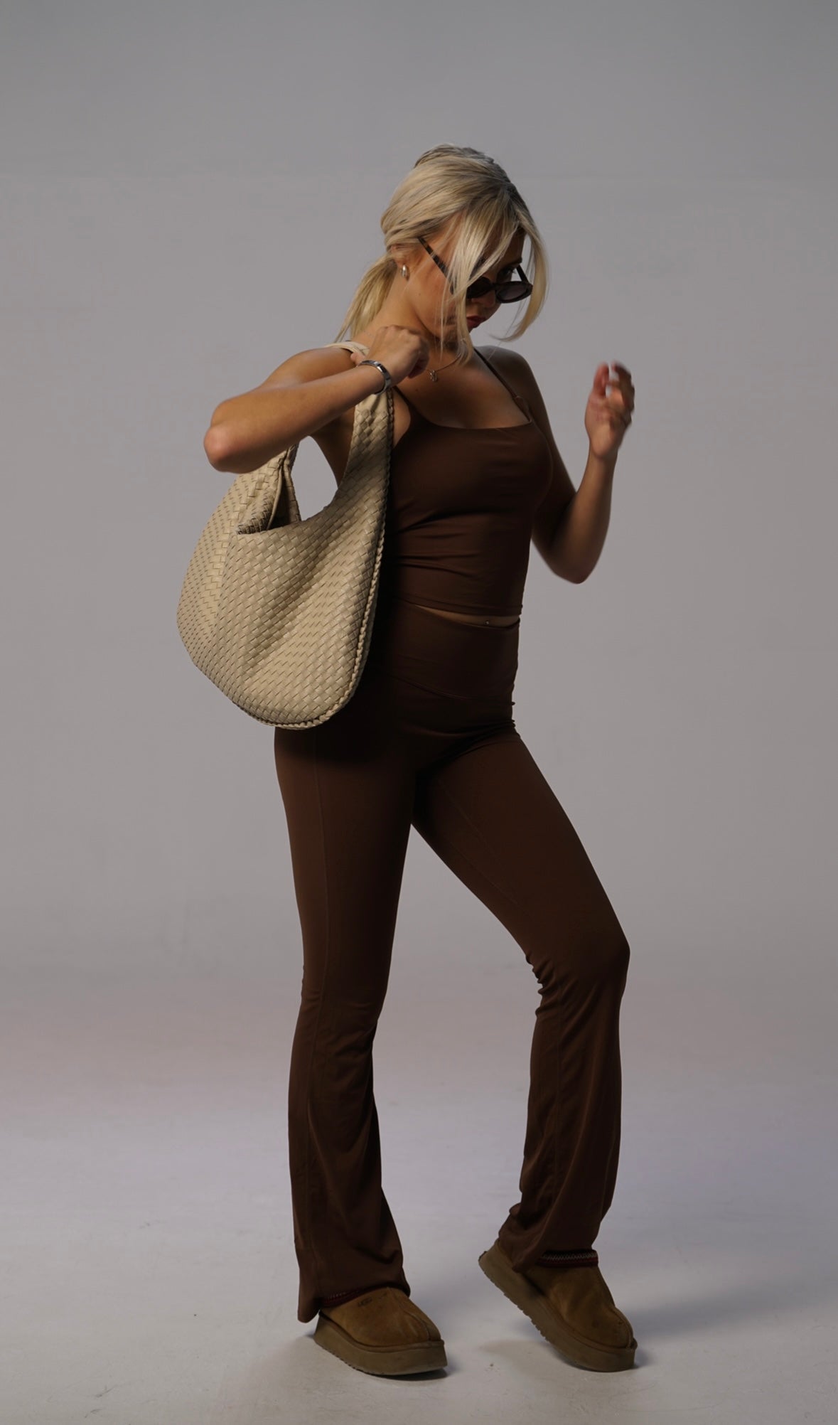 Seamless Strap Vest Top - Brown Sugar