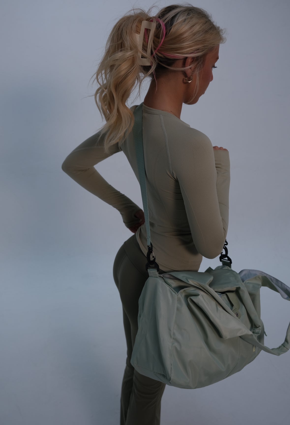 Seamless Long Sleeve Running Top - Olive