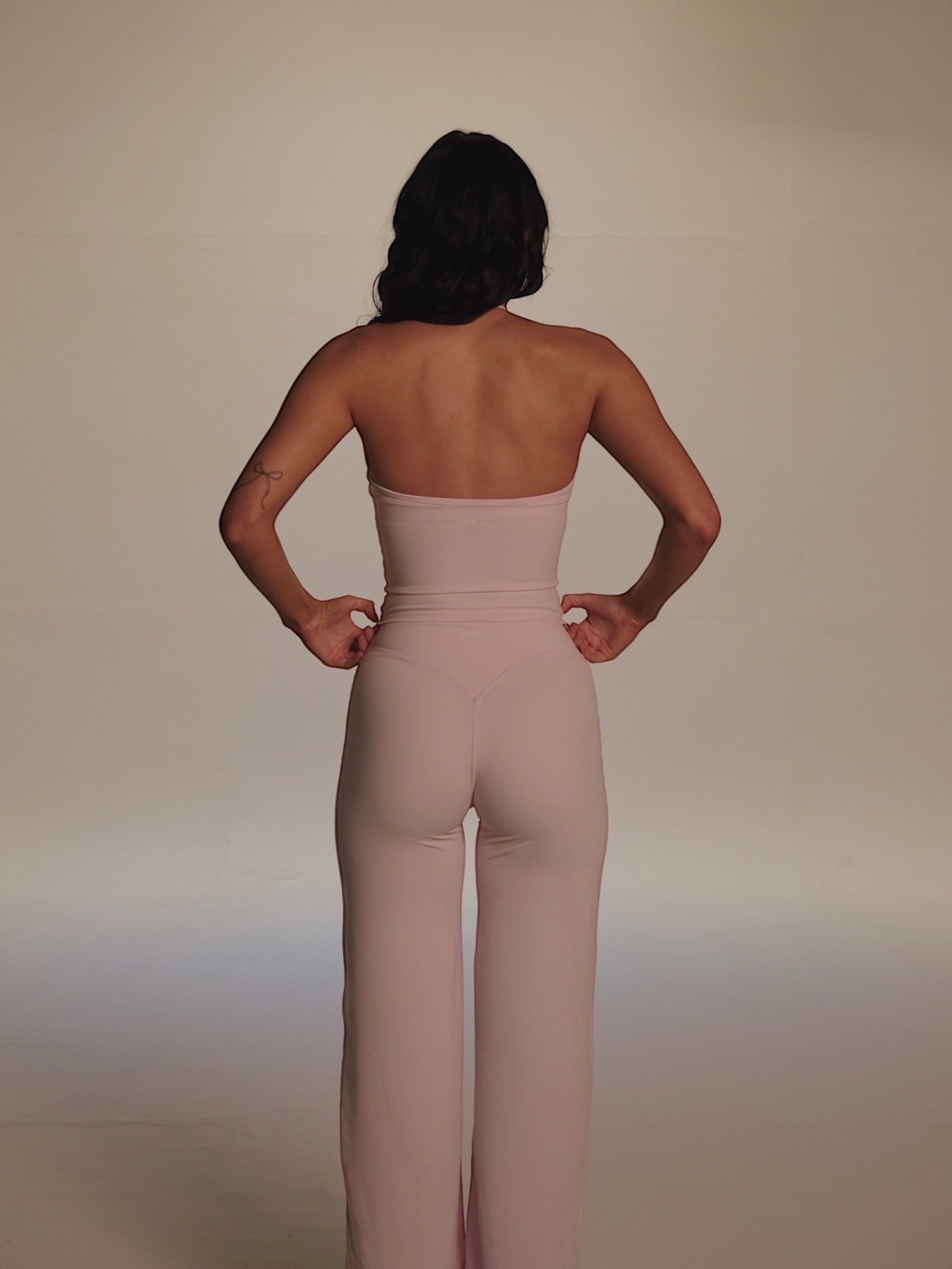 Seamless Flared Bottoms in Baby Pink