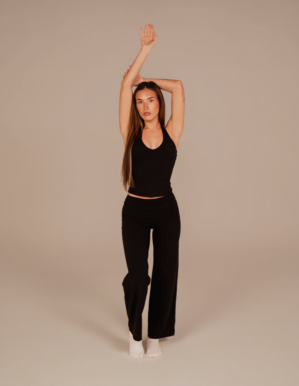 Halter Neck Vest - Black