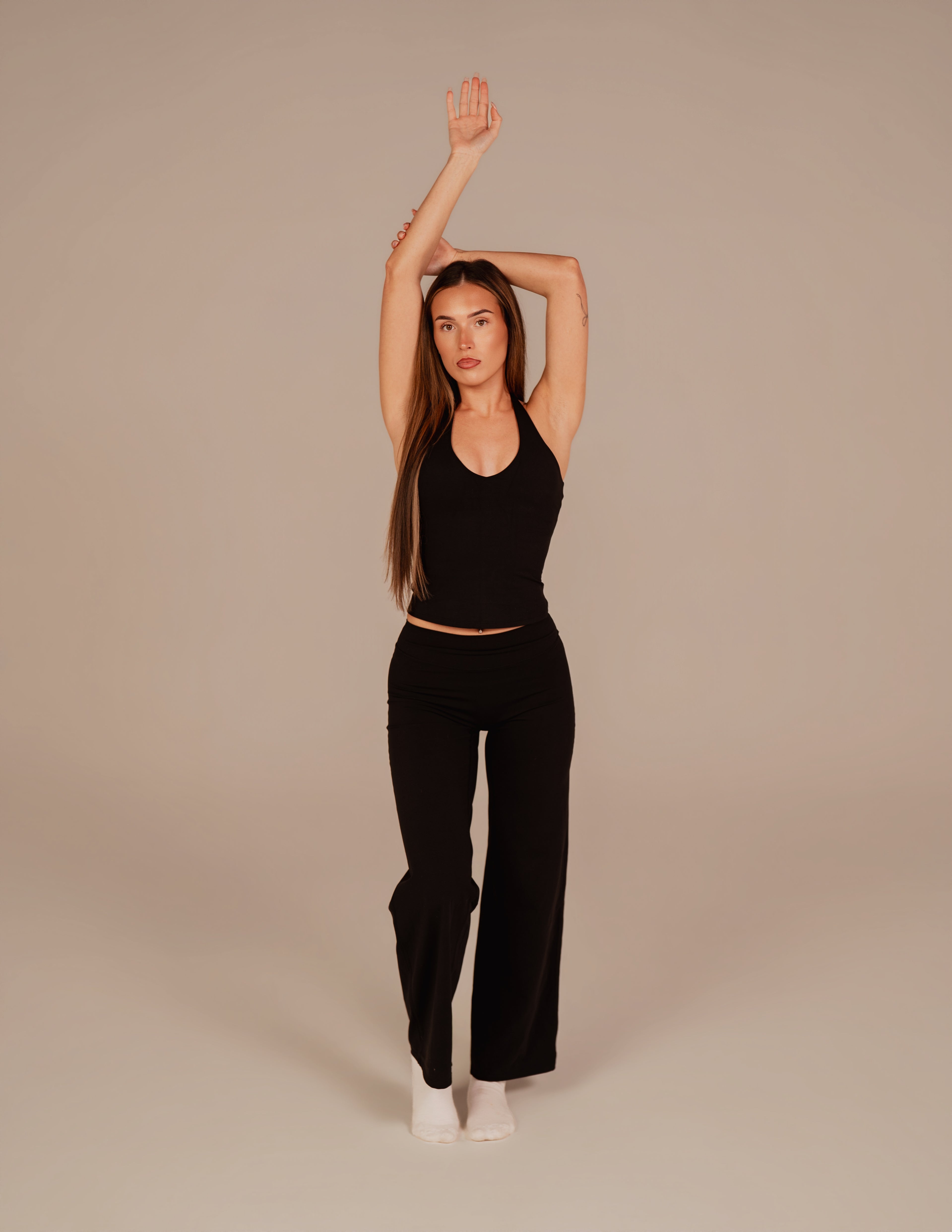Halter Neck Vest - Black
