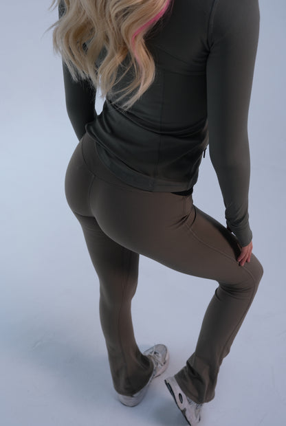 Seamless Flare Yoga pants - Ash