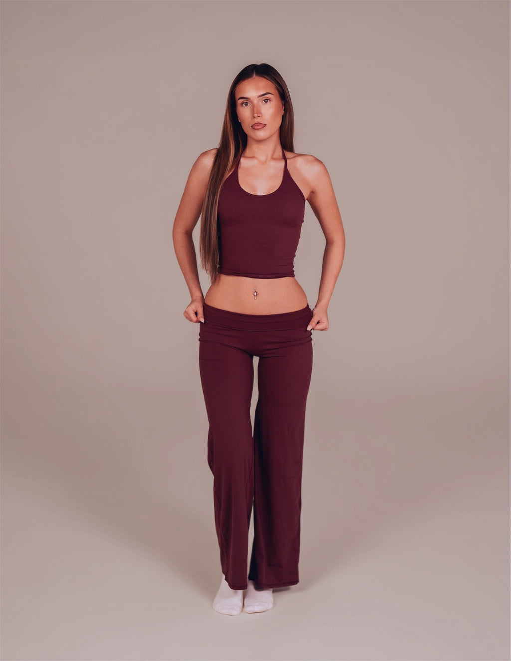 Seamless Sculpt Flares - Burgundy