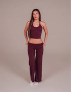 Seamless Sculpt Flares - Burgundy