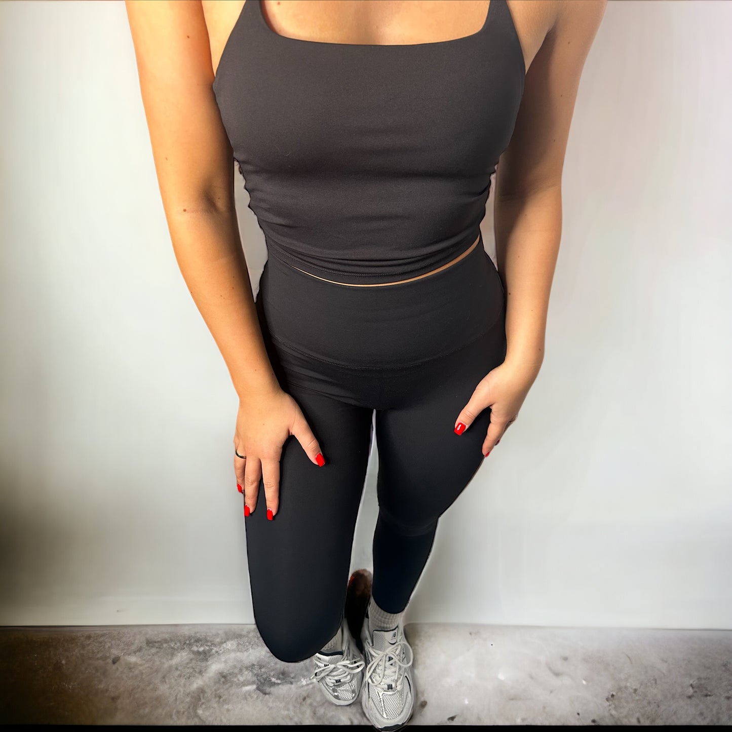 Seamless High Waisted Yoga Leggings - Black