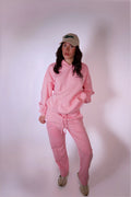Straight Leg Joggers - Pink