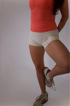 Seamless Booty Shorts - Creme