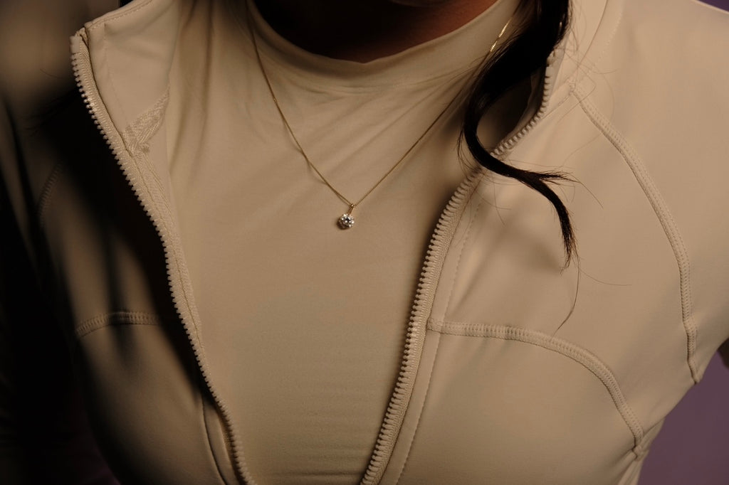 Seamless Zip Jacket - Crème