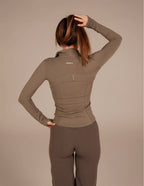 Premium 'Waist Sinching' Zip Jacket - Ash