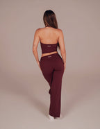 Seamless Sculpt Flares - Burgundy