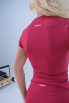 Seamless Tee in Ruby Red