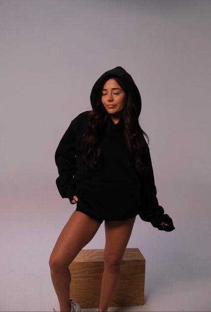 Oversized Boyfriend Hoodie - Black