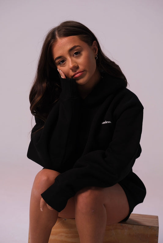 Oversized Boyfriend Hoodie - Black