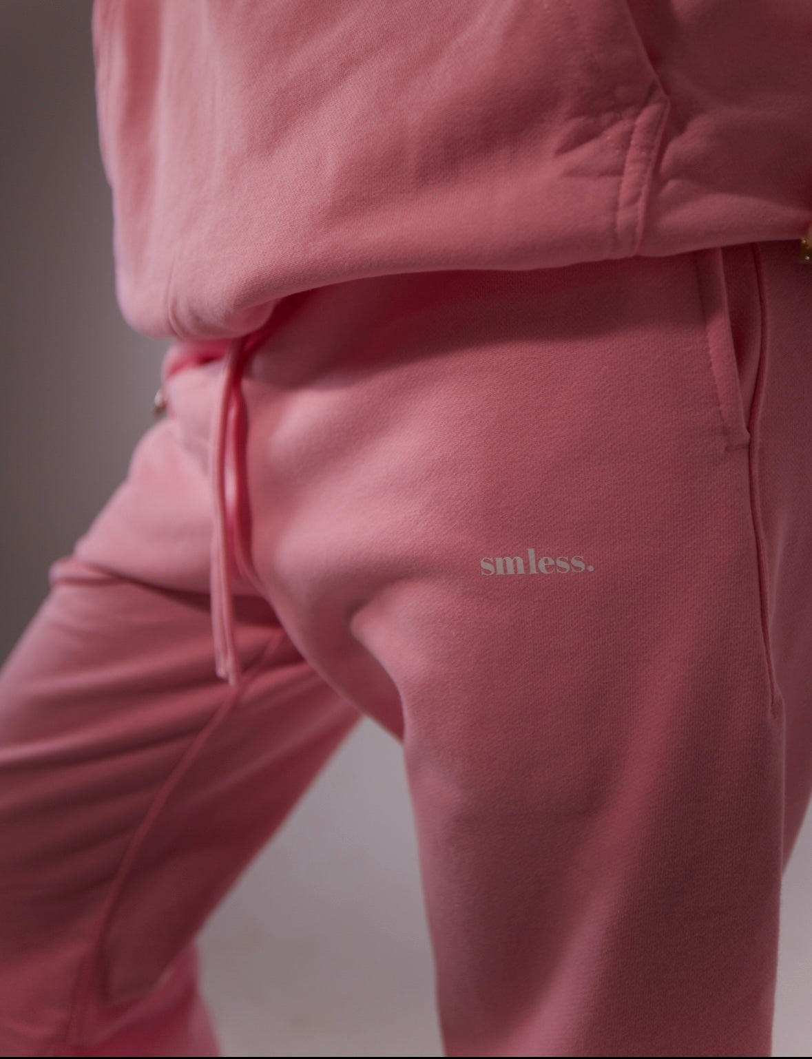 Straight Leg Joggers - Pink