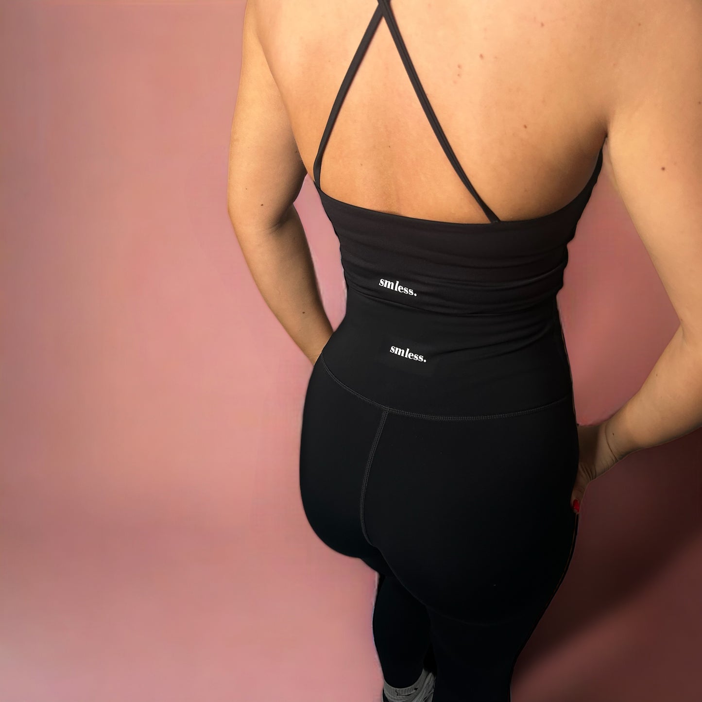 Seamless High Waisted Yoga Leggings - Black