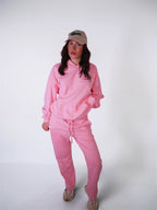Oversized Boyfriend Hoodie - Pink