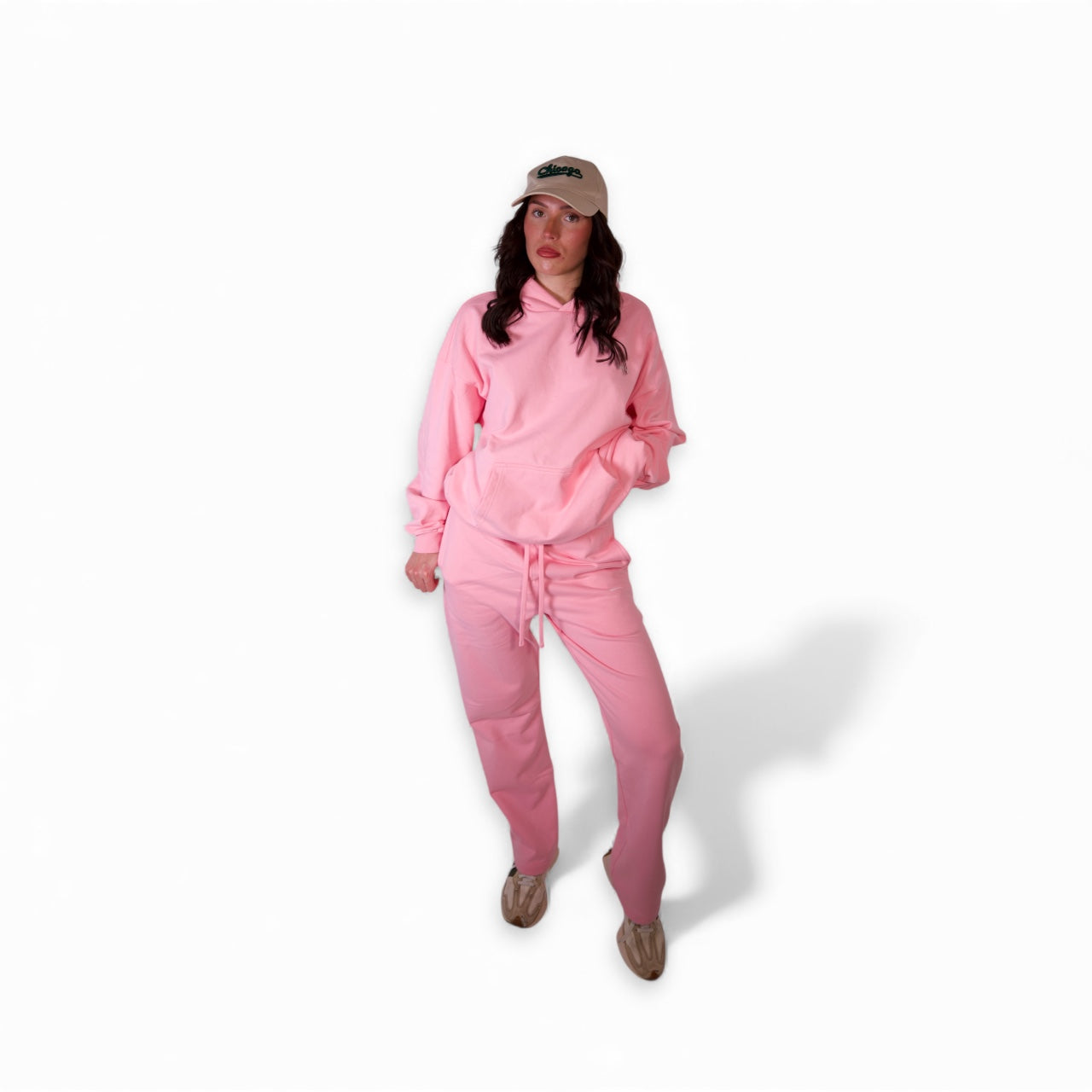 Oversized Boyfriend Hoodie - Pink